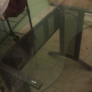 Glass desk